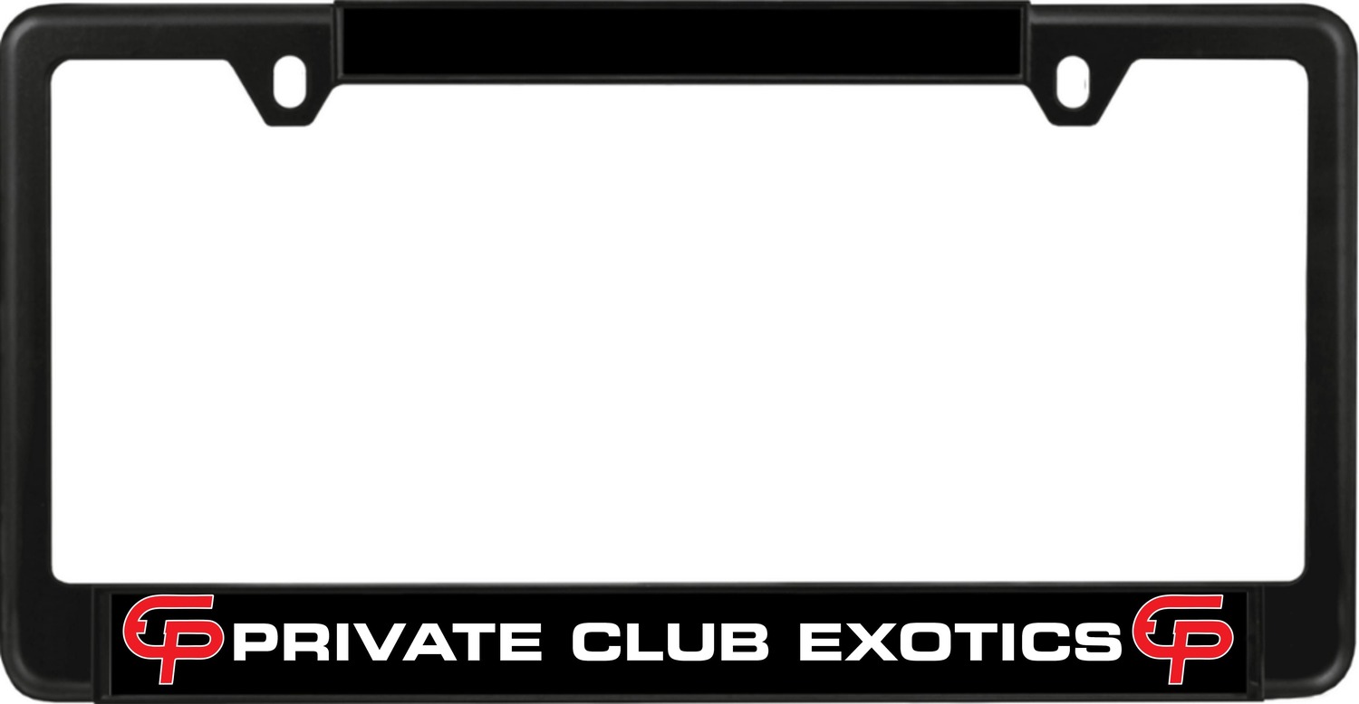 PCE - Custom Metal License Plate Frame